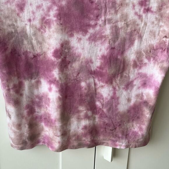 Anthropologie MaronieTie Dye Knit T-Shirt Berry/Sand size medium NWOT - Picture 10 of 10